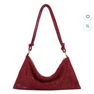 Crystal Knot Bag Red - Brand New